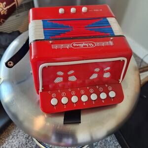 Schilling Toy Play Accordian Plastic Red